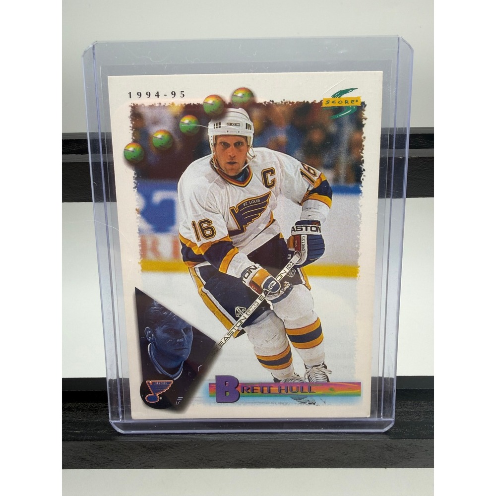 1994-95 Score Brett Hull St. Louis Blues Hockey Card #100 NM